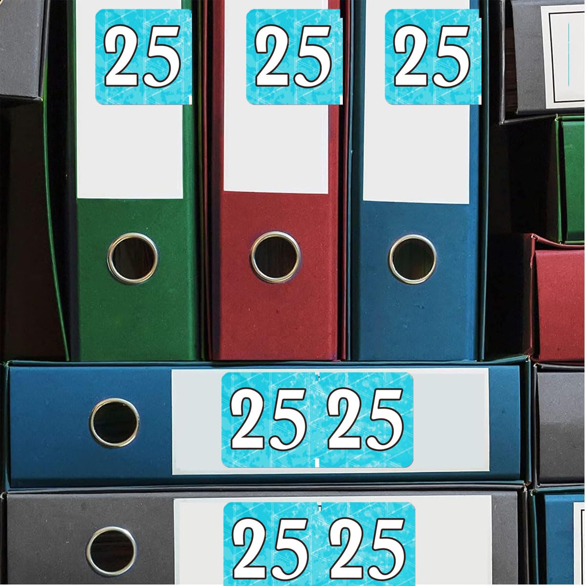 Doctor Stuff 2025 Year Stickers - Brown Color-Coded Labels For File Folders, 500/Roll, 3/4 X 1-1/2 Inch - View #5