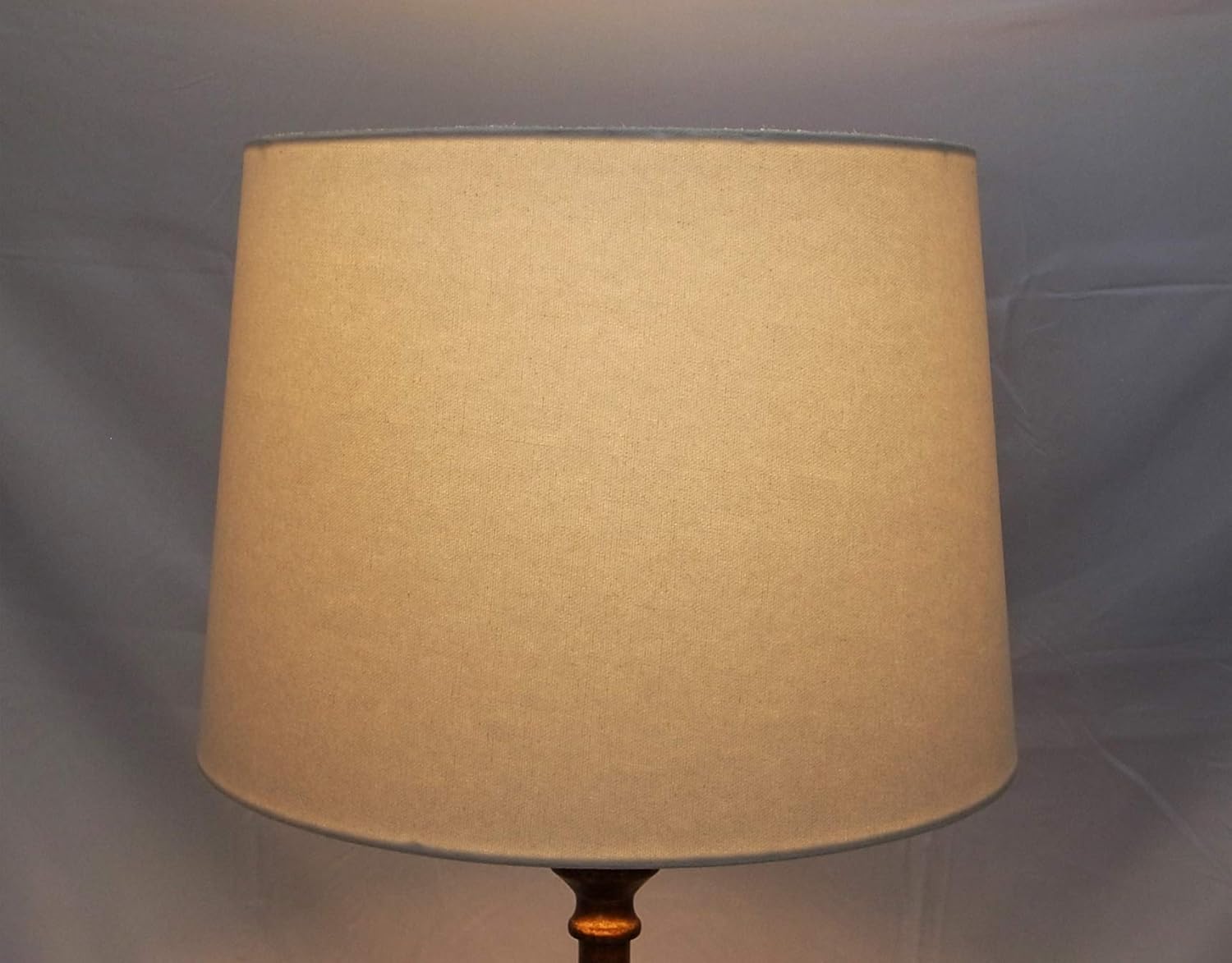Hardback Drum Lampshade Spider Fitting Lamp Shade (White, 12x14x10H)