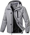 SWISSWELL Mens Rain Jackets Lightweight Waterproof Windbreaker Jackets Rain Coats with Hood for Golf Fishing Hiking