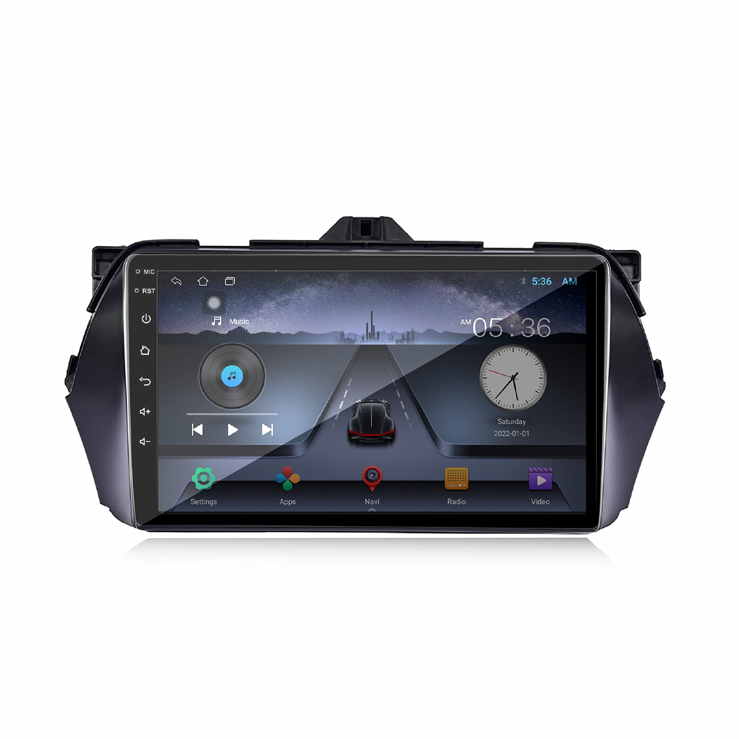 TINGKAT 9 Inch Full HD 1280 Touch Screen Player Android 12 Double Din IPS Display Stereo with 2GB RAM /16 GB ROM GPS/Wi-Fi/Navigation/Mirror Link Split Screen Dsp Equalizer Compatible with Maruti Suzuki Old Ciaz-image-48