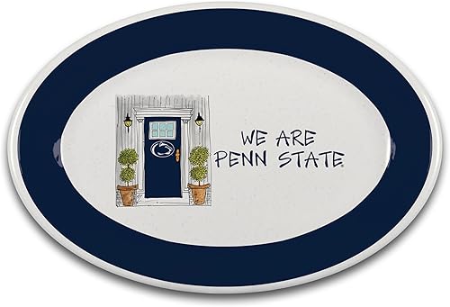 Magnolia Lane Penn State Nittany Lions - Plato ovalado de melamina resistente