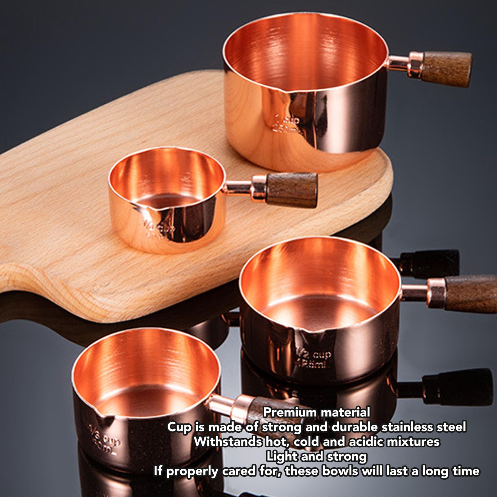 Salsiere In Acciaio Inox - Set 3 Pezzi, Per Salse E Zuppe