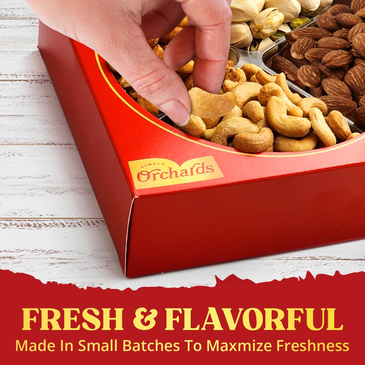 Nuts gift Basket of Cravings Gourmet Nuts Collection, Mixed Nut Gift Box view 5