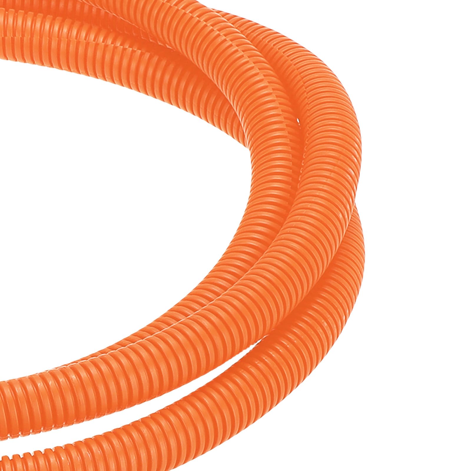 DMiotech 100ft Wire Loom Split Tubing 1/2 Inch, Cord Protectors from Pet Flexible Conduit Cable Management for Office Home Garden, Orange