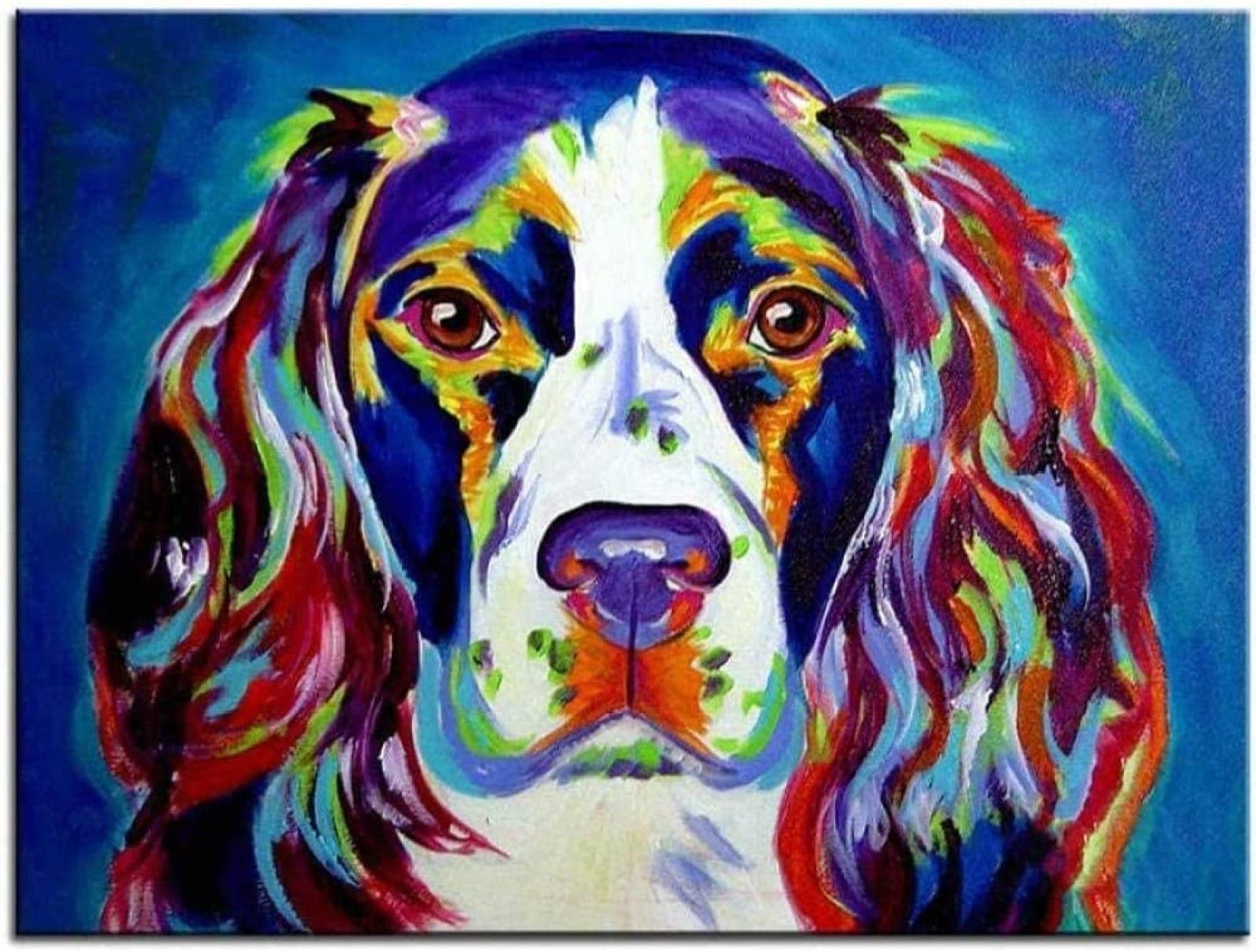1000 Piece Puzzles For Adults, Painting Springer Spaniel 1000Pcs Adult Puzzle Paper Jigsaw Puzzles Assembled Puzzles Adult Puzzles Children S Educational Toys 70x50CM