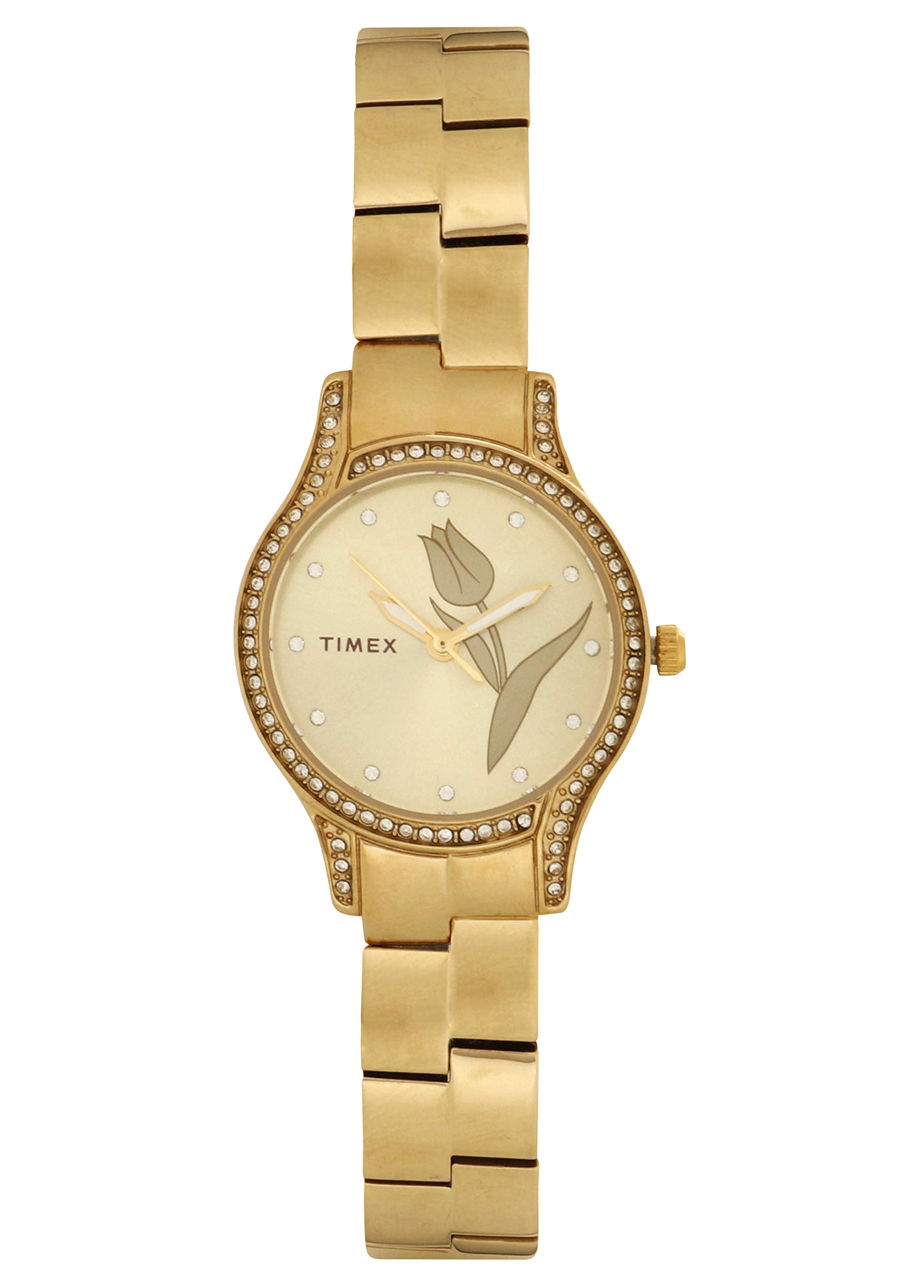 TIMEX Stainless Steel Analog Champagne Dial Women Watch-Tw0Tl9501, Gold Band (B07QTBVMFG) Amazon Price History, Amazon Price Tracker