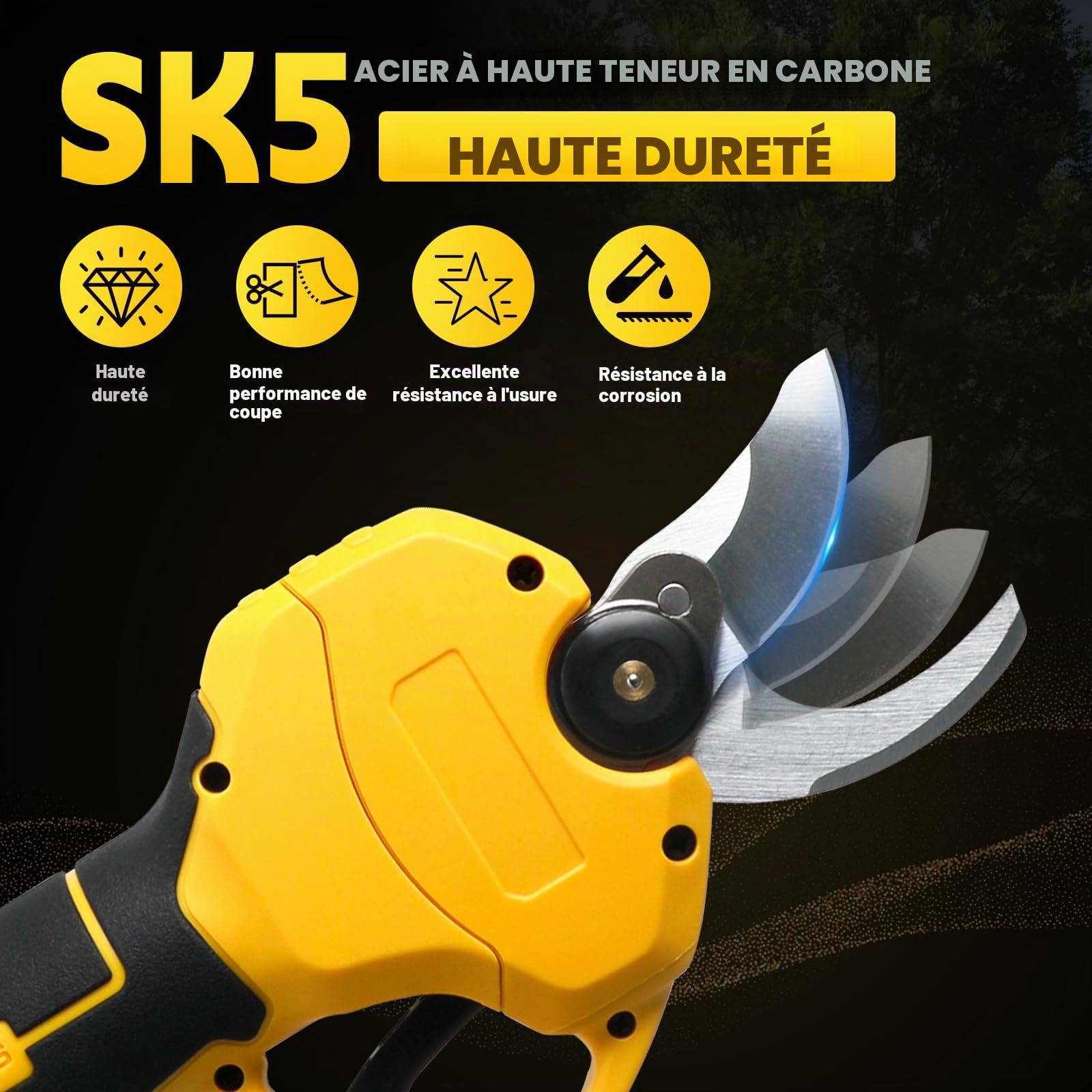 Sécateur Électrique Sans fil Compatible avec Dewalt 18V 20V (Sans batterie)
