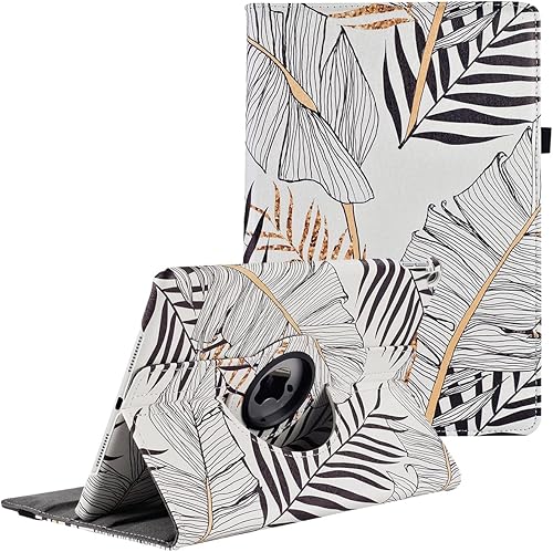 Funda para iPad de 9.7 pulgadas 2018 2017iPad Air 2  Funda protectora con soporte giratorio de 360 grados, funda protectora inteligente con apagado