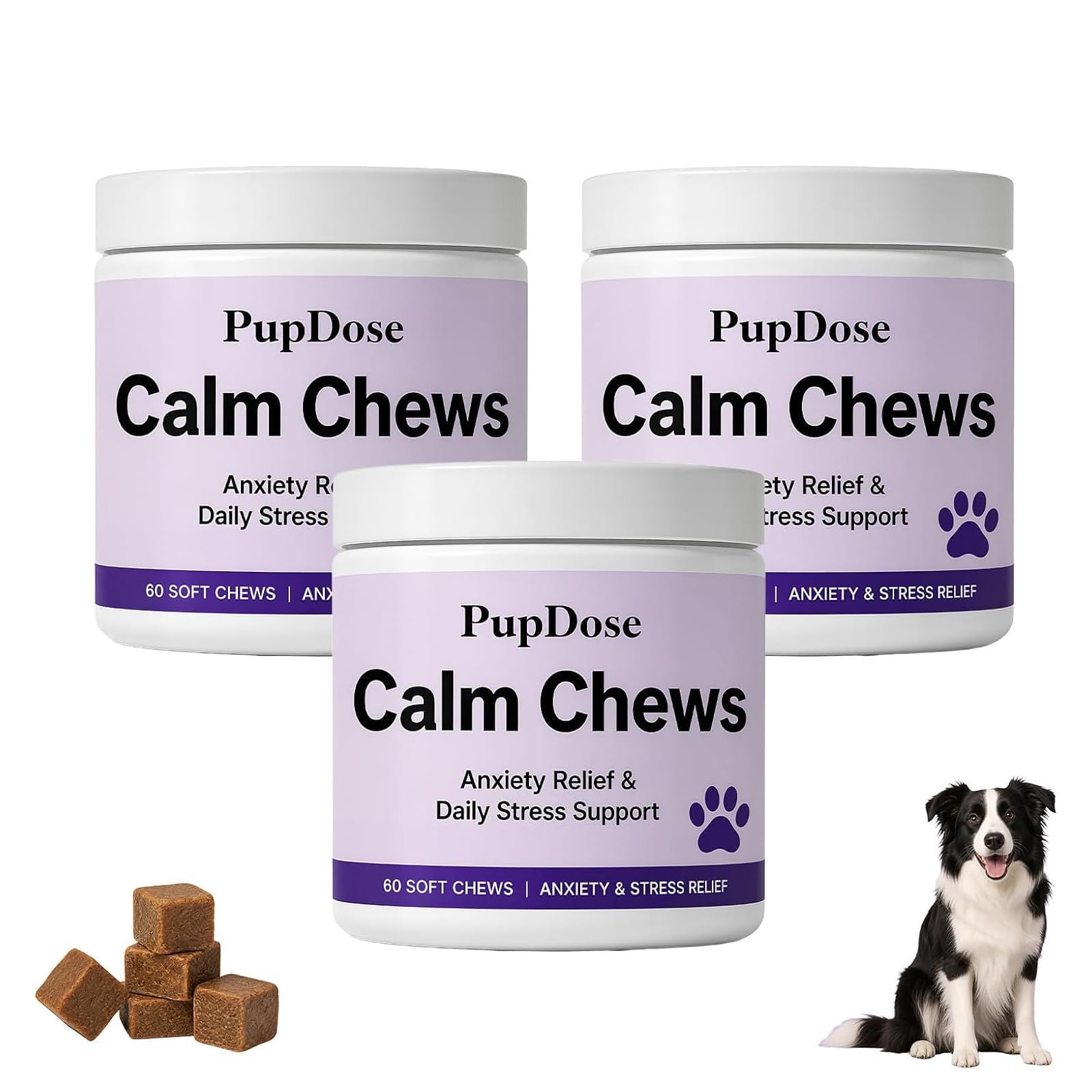 Pupdose Calming Chews for Dogs