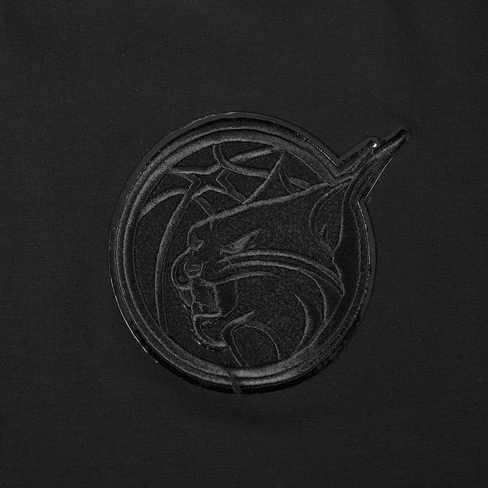 Womens WNBA Classic Triple Black Cotton Short Sleeve Boxy Tee - Image 7