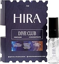 HIRA Dive Club Concentrate for Men | Pocket-Friendly | Long-Lasting Scent | Best Travel Companion | Woody, Musky & Spicy Notes | 5ml Eau de Parfum | Minimal Sprays, Maximum Impact