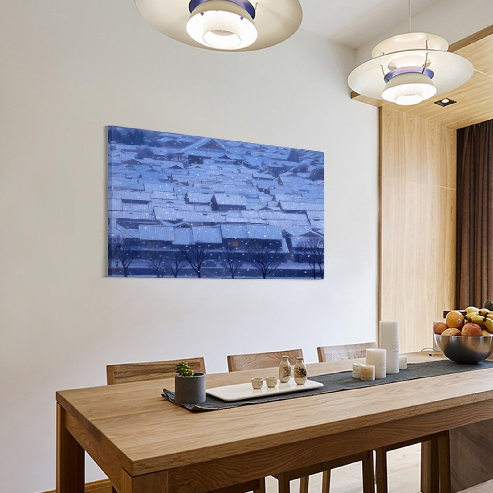 Amazon.co.jp: 画家 東山魁夷 風景画 年暮る ポスター オフィス ベッド