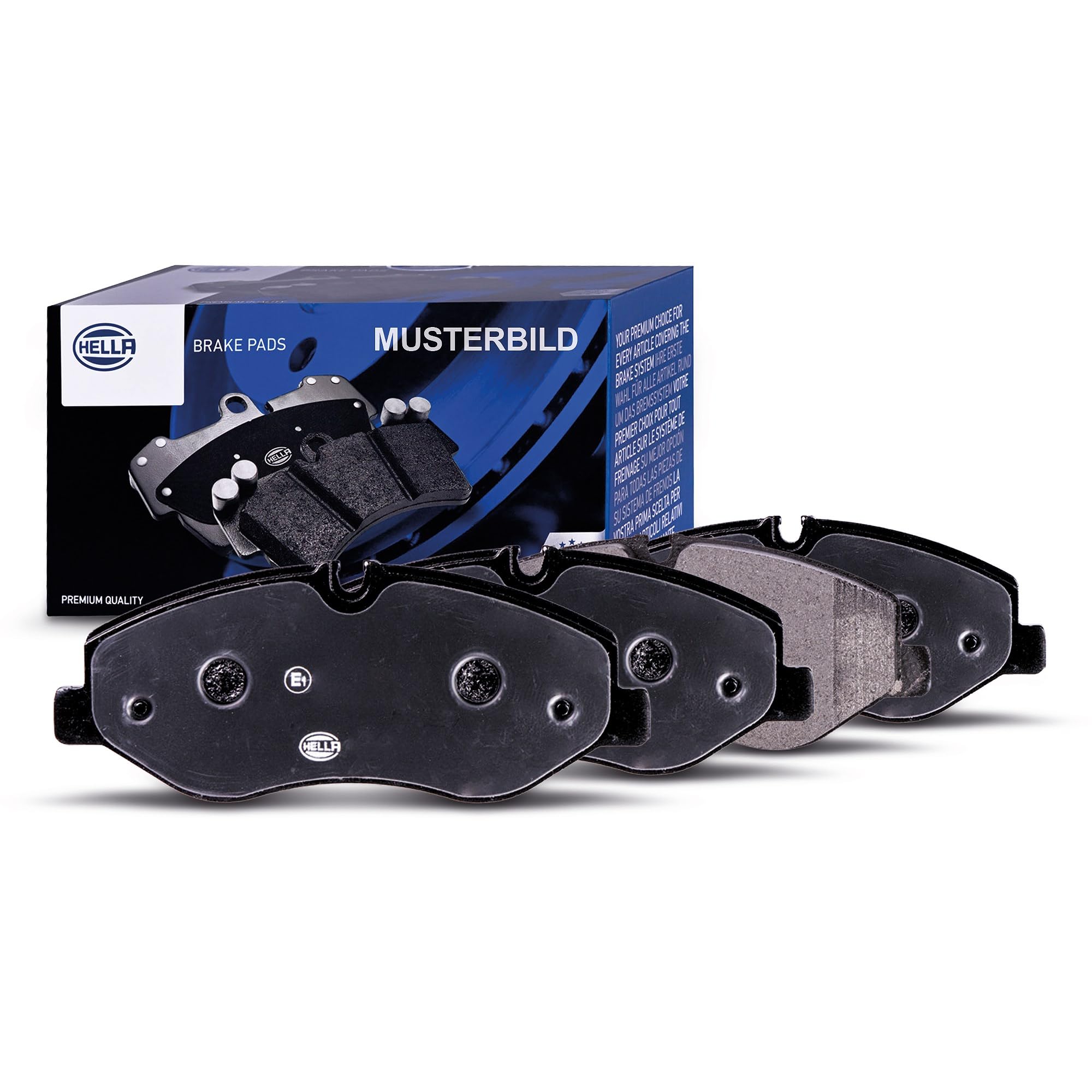 HELLA 8DB 355 037-761 Brake pad set - with acoustic wear warning - T2687 - for e.g. TOYOTA