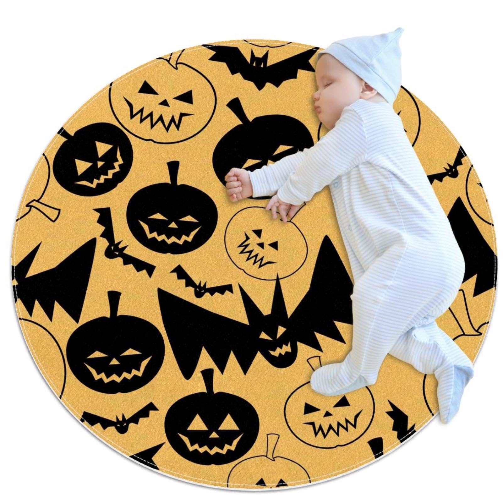 Tapis de salle de bain citrouilles pour des matins d'Halloween magiques en famille