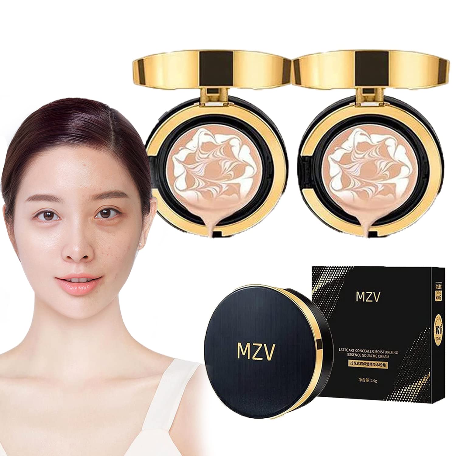 Mzv Air Cushion Bb Cream Waterproof Foundation,Water Bead