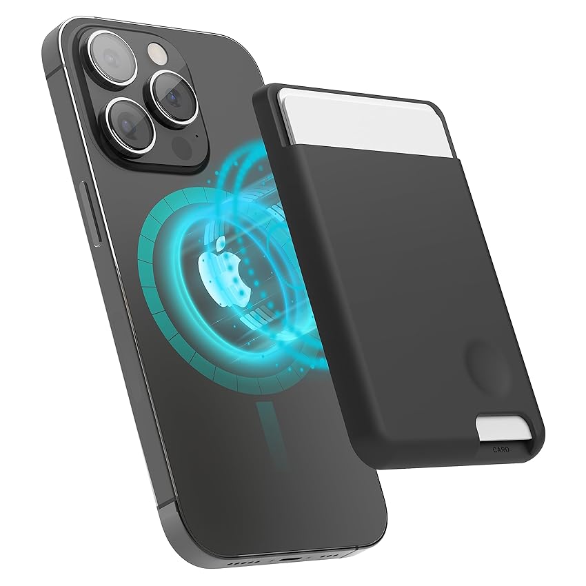 Immagine del prodotto elago Portafoglio Magnetico PortaCarte 2 Carte Compatibile con MagSafe Compatibile con iPhone 15,14,13,12 Serie-Portafoglio Sicuro per Telefono, Silicone Durevole, Protezione da Graffi e Danni