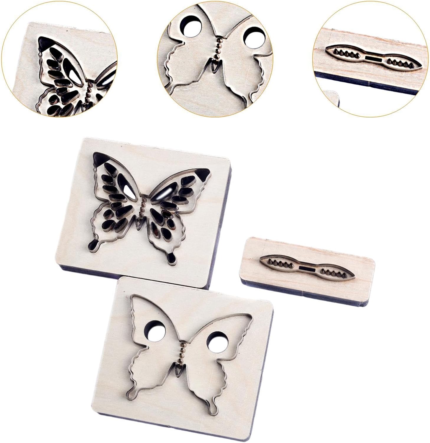 SM SunniMix Butterfly Leather Cutting Die Punch Punching Template Easy to Use Manual Tool DIY Die Cutting Knife for Tailor Home Beginner
