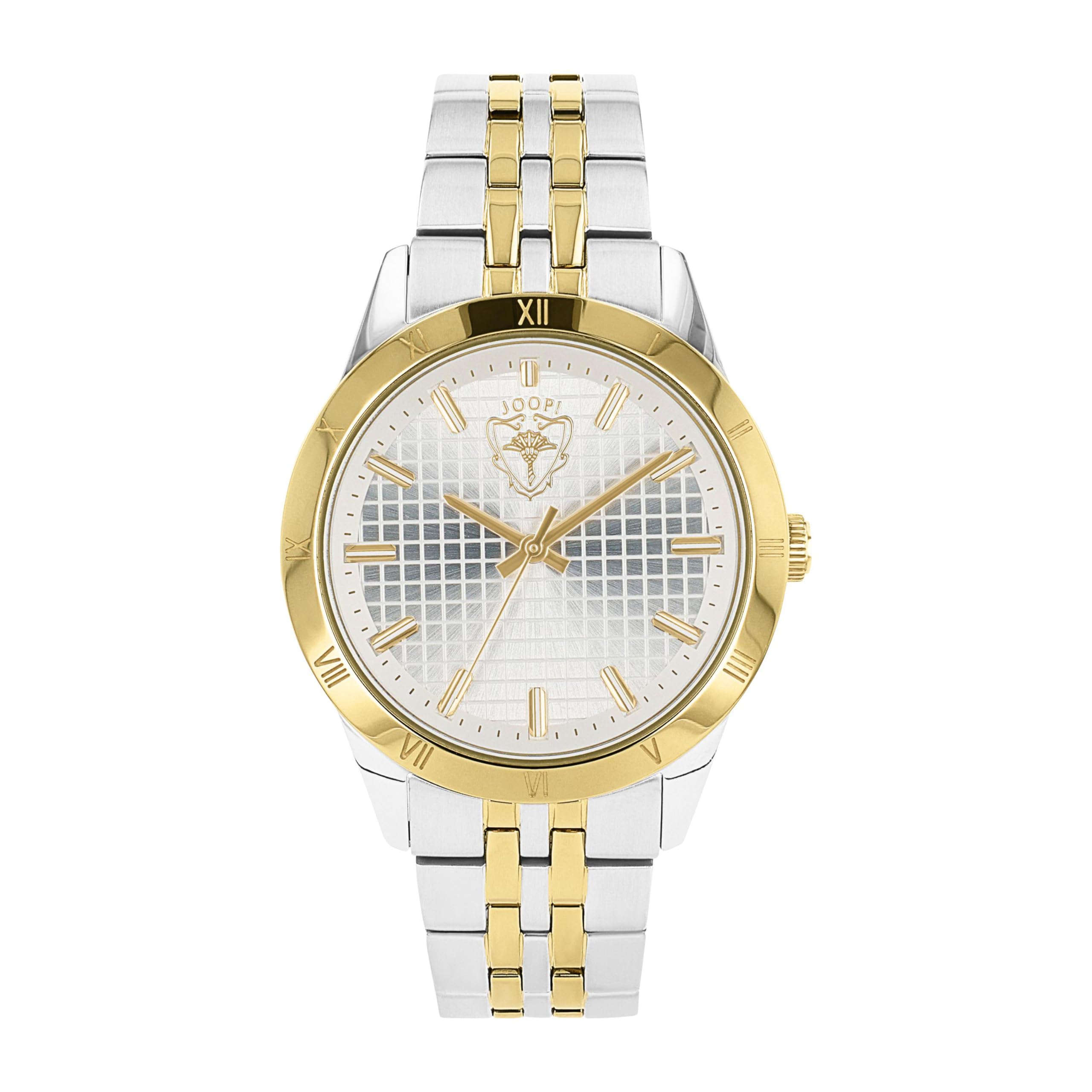 JOOP! Armbanduhr für Damen, Quarzuhr Analog, mit Edelstahl Armband, 5 bar Wasserdicht, Geschenk für Freundin und Frau, Edelstahluhr in Uhrenbox