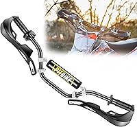 Vista 1 de RUTU - Kit universal de 7/8" CNC para manillar y protectores de motocicleta con empuñaduras, almohadilla para el pecho, abrazadera