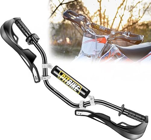 RUTU - Kit universal de 78" CNC para manillar y protectores de motocicleta con empuñaduras, almohadilla para el pecho, abrazadera para el