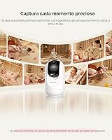 Vista 5 de Momcozy Monitor de bebé inteligente WiFi con cámara y audio, pantalla 1080P de 5 pulgadas con montaje en pared, detección de movimiento y llanto