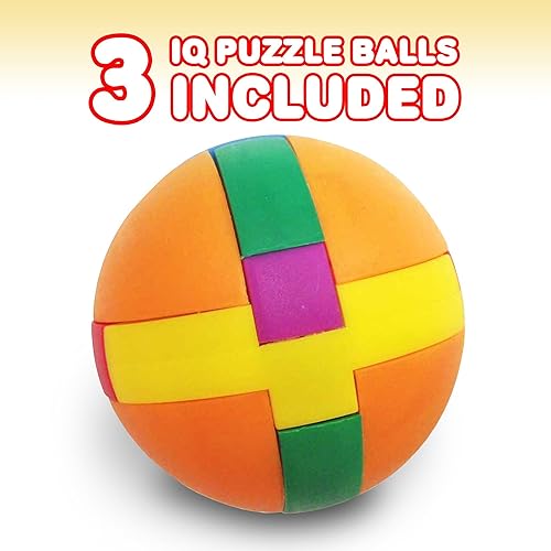 Miniatura 3 de Gamie IQ Challenge - Juego de rompecabezas para el cerebro, divertidas bolas de rompecabezas con guía de instrucciones colorida gratuita, juegos de