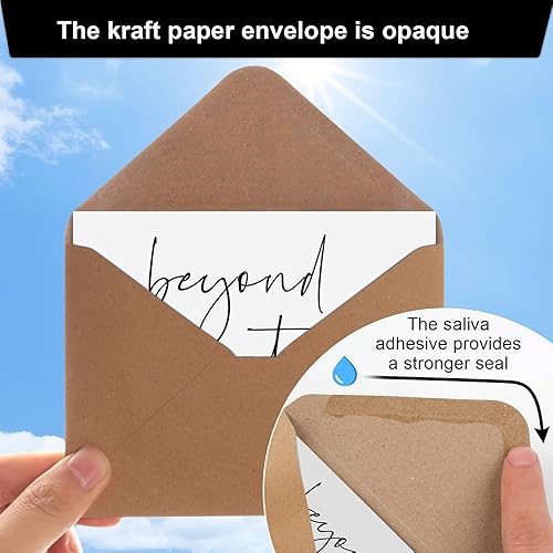 Miniatura 4 de Joyberg Tarjetas de agradecimiento con sobres, 34 unidades, Beyond Grateful de 3.5 x 5 pulgadas, tarjetas de agradecimiento de boda con sobres y