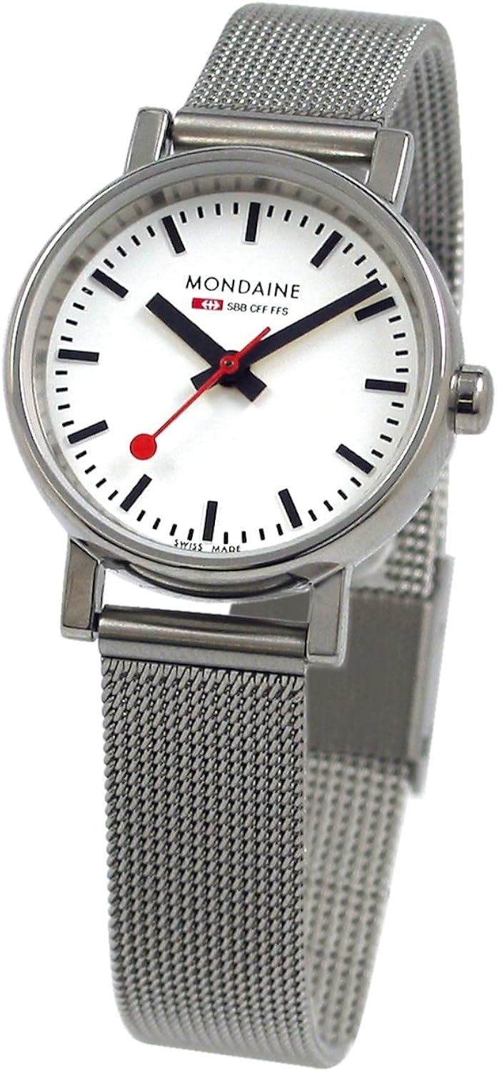 Mondaine A658.30301.11SBV - Orologio da Polso, Display Analogico, Donna, Cinturino Acciaio Inox, colore argento