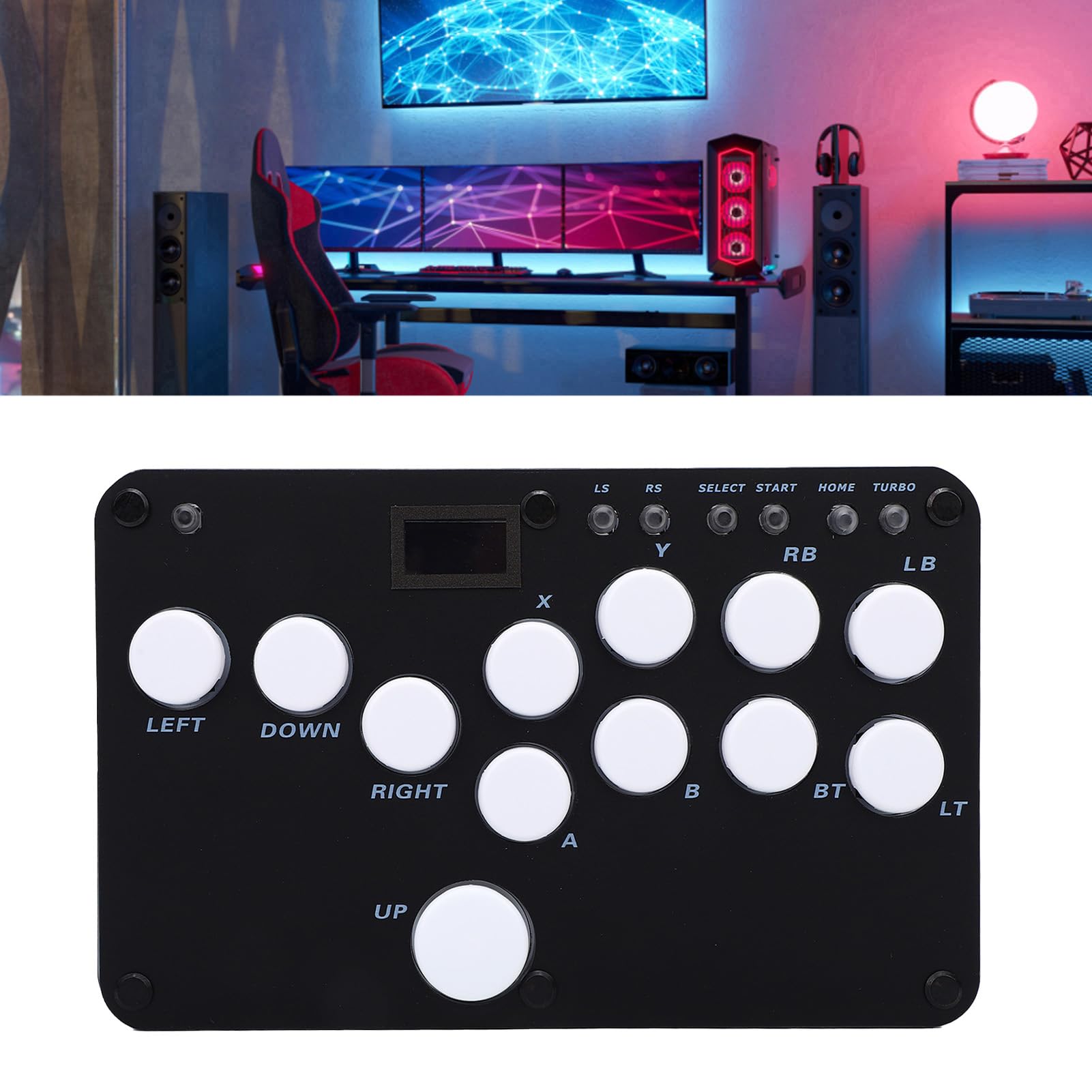 Generic Efekty świetlne RGB Krótki Czas Oczekiwania na konsolę do Gier 12 Klawiszy Kontroler z możliwością Wymiany Podczas Pracy dla Graczy