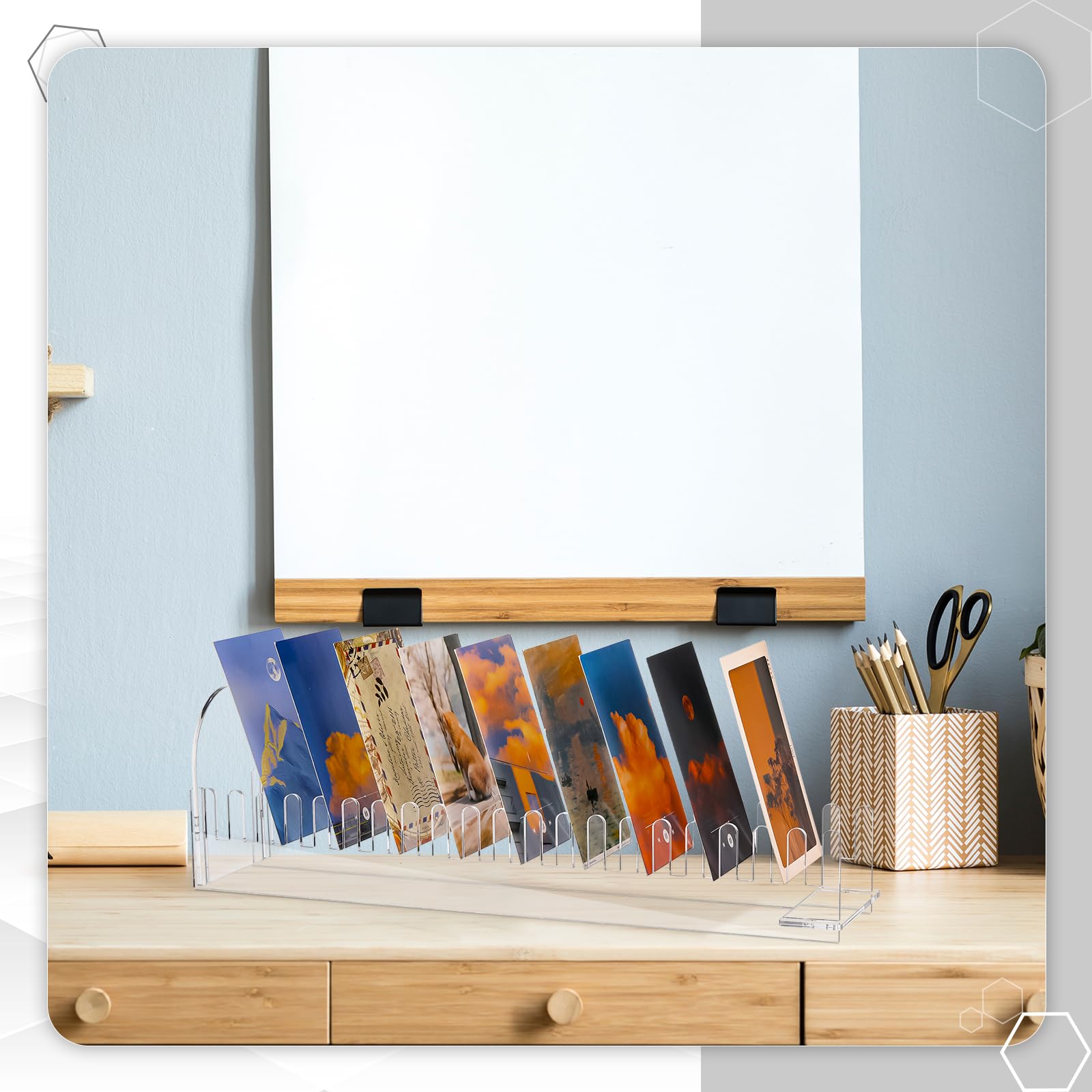 Greeting Card Display Rack DOSTATNI 3 Tier Acrylic Sticker... Bookmark ...