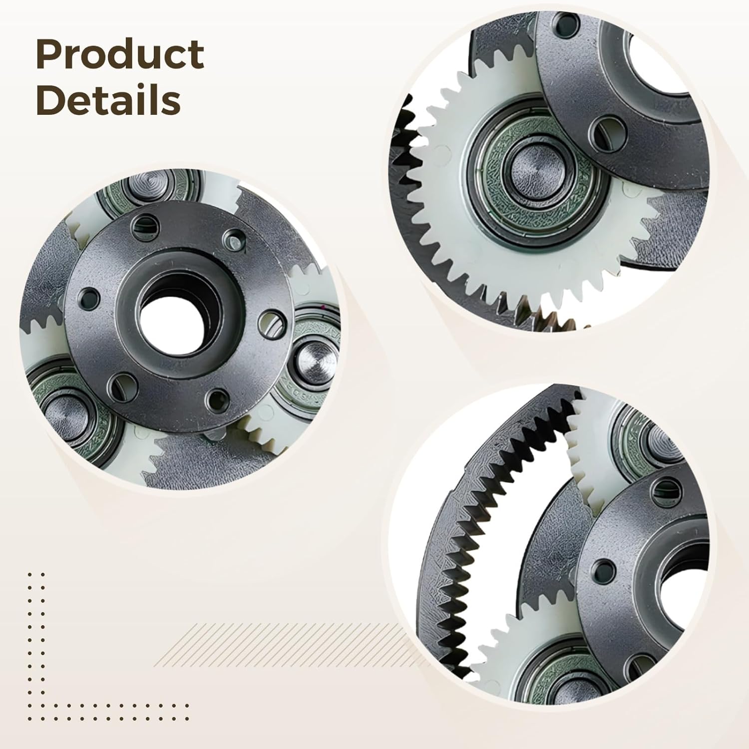 Steel Motor Gear Kit For Electric, Essential Electric Accessory, With Clutch, Numerous Gears, 36-Tooth, Fits Folding And Scooter Motors