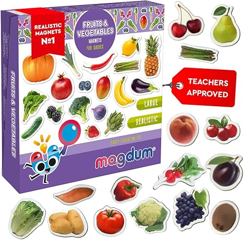 Miniatura 10 de Imanes de dinosaurio – Imán de nevera para niños – 15 imanes grandes para nevera para niños pequeños – Imán de refrigerador para niños – Animal