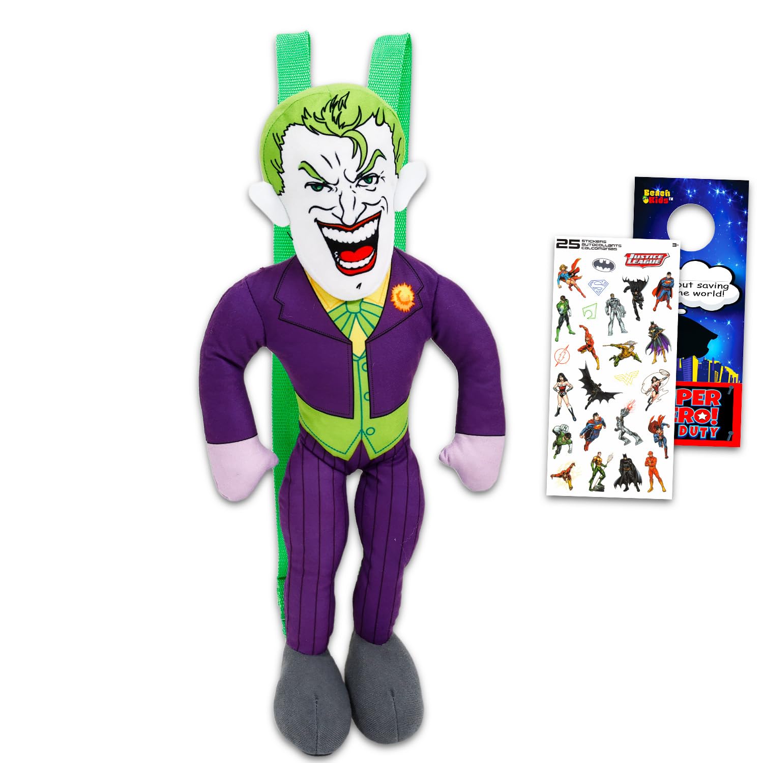 Amazon.com: DC Comics Batman The Joker Plush BackpackSet - Bundle