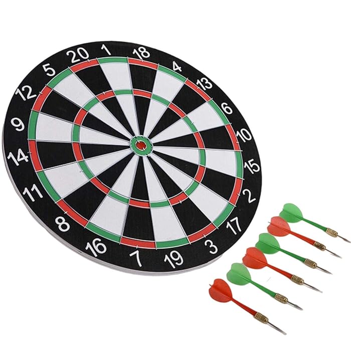 Buy LISM Wooden Dart Board Steel tip Dart Board Standing Dart Board