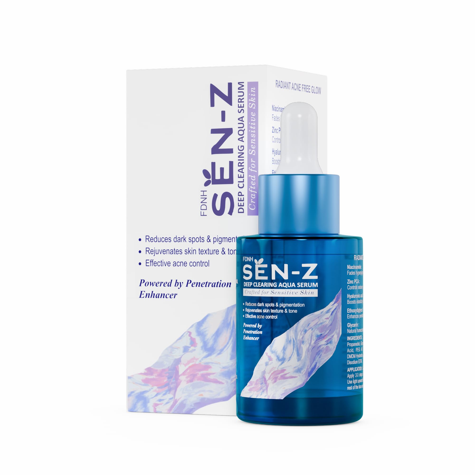 FDNH SEN-Z Deep Clearing Aqua Serum | 5% Niacinamide Serum for FDNH SEN-Z Deep Clearing Aqua Serum | 5% Niacinamide Serum for