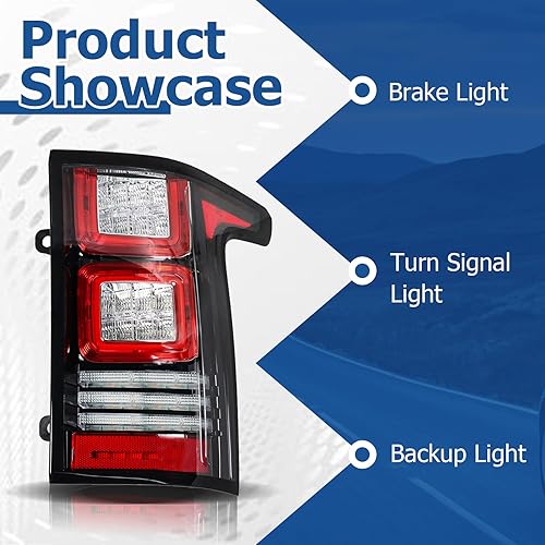 Miniatura 3 de WFLNHB Reemplazo de luz trasera derecha para Land Rover Range Rover L405 2013-2017 Luz trasera luz de parada de freno indicador de advertencia lado