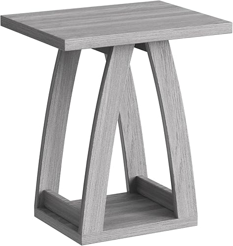 Miniatura 8 de Mesa auxiliar, mesa auxiliar, mesita de noche, mesa auxiliar de sofá con estante, mesa auxiliar moderna para sala de estar, dormitorio