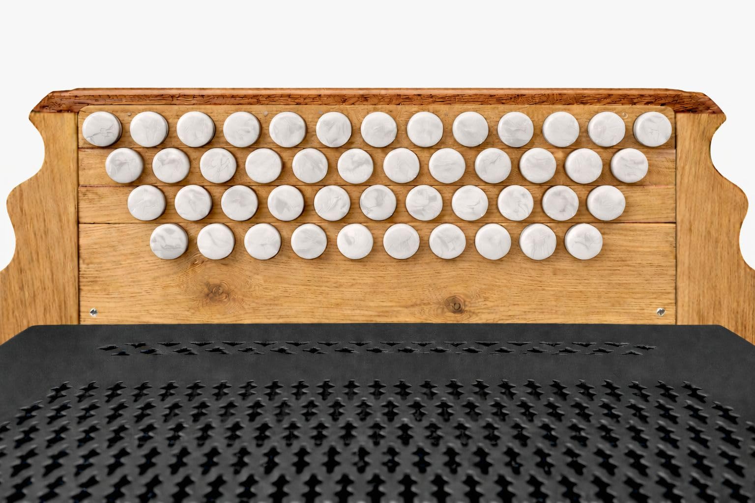 Harmonikaknöpfe Perlmutt weiß 48 Stück für Steirische Harmonika – hochwertige Diskantknöpfe zum Nachrüsten & Reparieren – edles Design, langlebig & passgenau – Zubehör für Volksmusikinstrumente