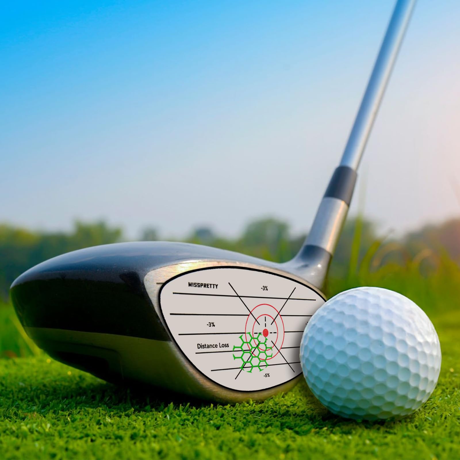 Wood?180pcs? Golf Impact Tape Training aid Golf Club face Impact Stickers Can Effectively Improve Your Golf Skills Golf Impact Stickers Precise Force, Clearly Visible