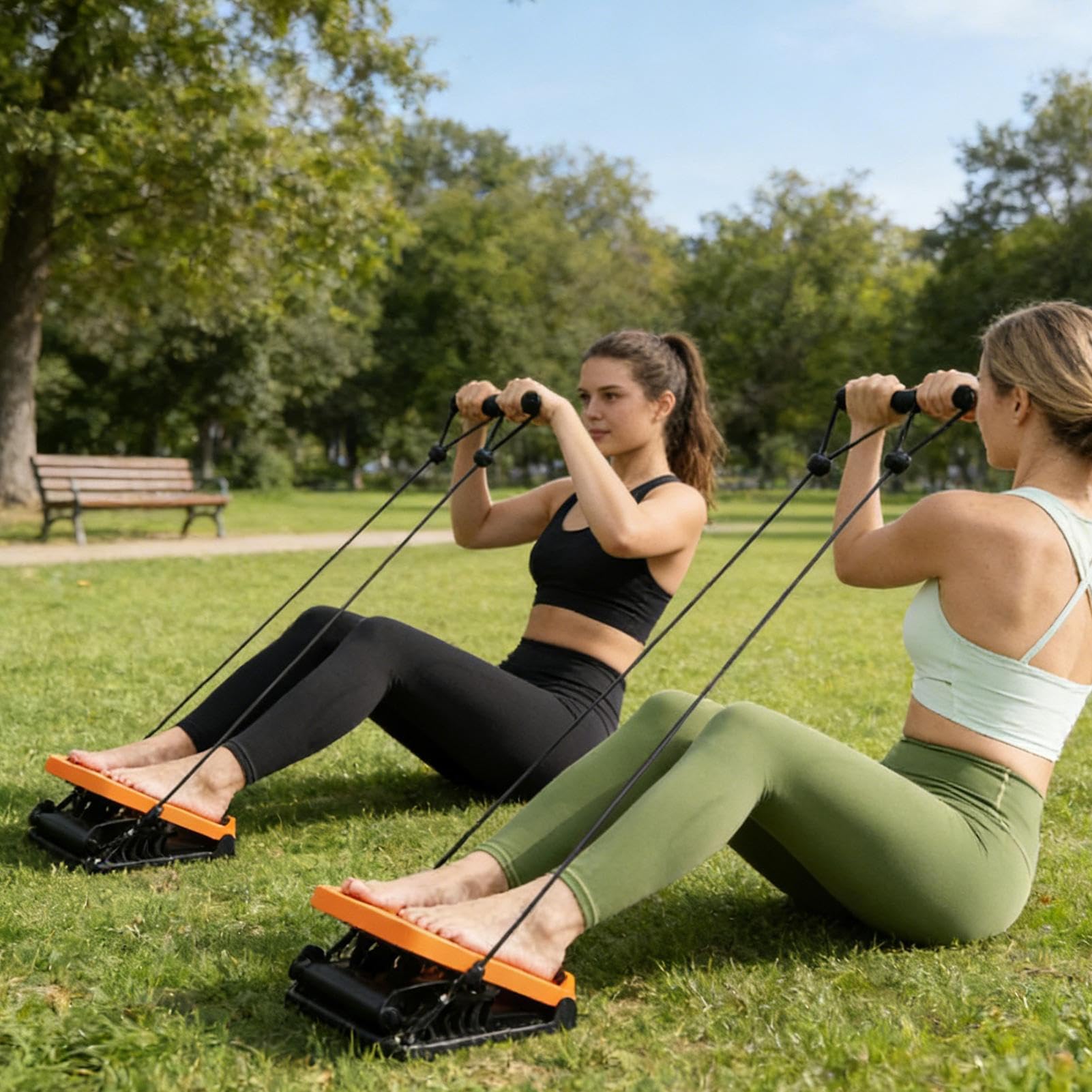 Skalanka Sześć Poziomów Regulacji Przenośny Klin Z Timerem I Liną | Podesty do rozciągania Do Ćwiczeń Nóg W Domu Biurze Mieszkaniu Podróży Treningu Fitness
