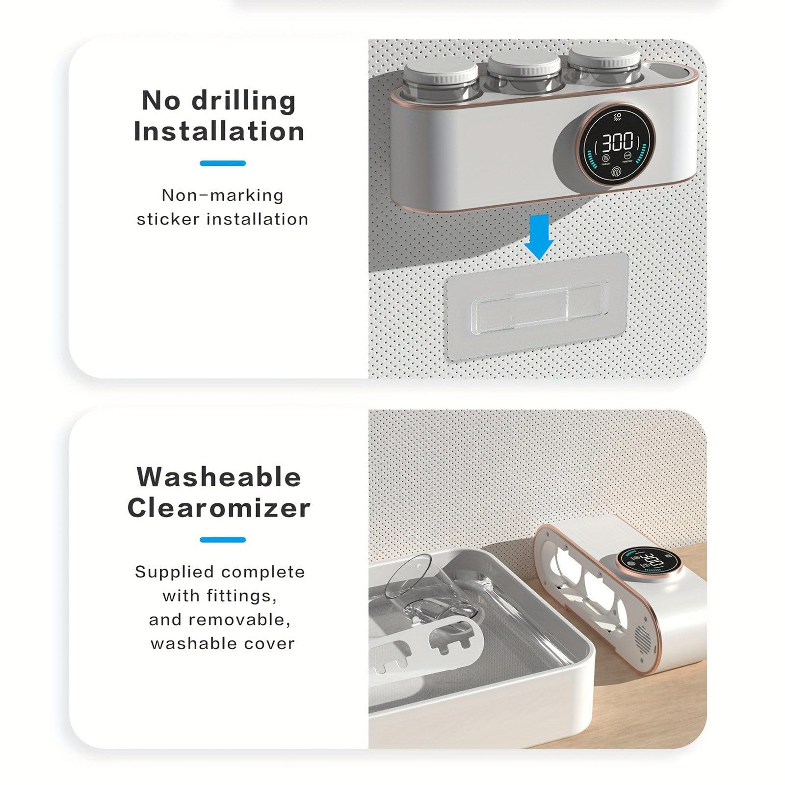 Soporte Inteligente para Cepillo de Dientes, esterilizador de Pasta de Dientes de Secado automático, Set de Accesorios de baño para el hogar con dispensador de Pasta de Dientes,Black-B