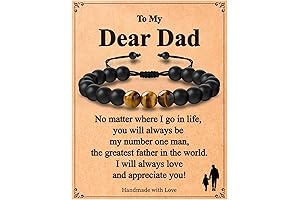 Personalized Dad's Bracelets, Engraved Fathers Day Gifts for Dad, Engraved Bracelet from Daughter or Son