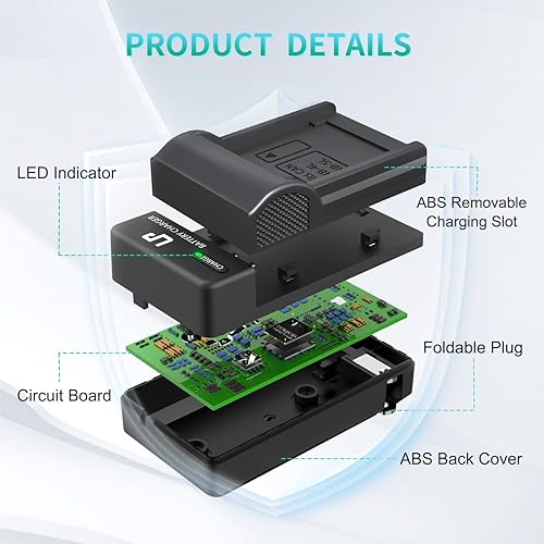 Miniatura 3 de LP Cargador de batería NB-4L NB-5L para Canon PowerShot ELPH 100 HS 300 HS 330 HS 310 HS SD1000 SD1100 es SD1400 es SD200 SD300 SD300 SD40 SD400