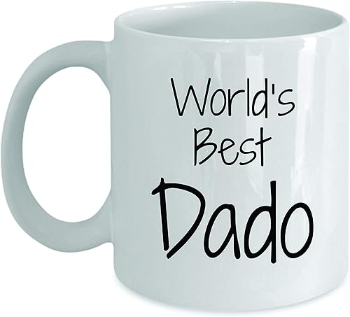 Regalo para Dado World's Best Divertido regalo de novedad idea taza de té de café regalos divertidos cumpleaños Navidad aniversario agradecimiento