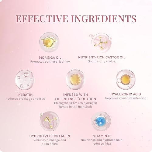 Miniatura 3 de Ellatu Silky Touch Champú para mujeres, fórmula nutritiva con ácido hialurónico, ricino y aceite de moringa para todo tipo de cabello, cabello seco,