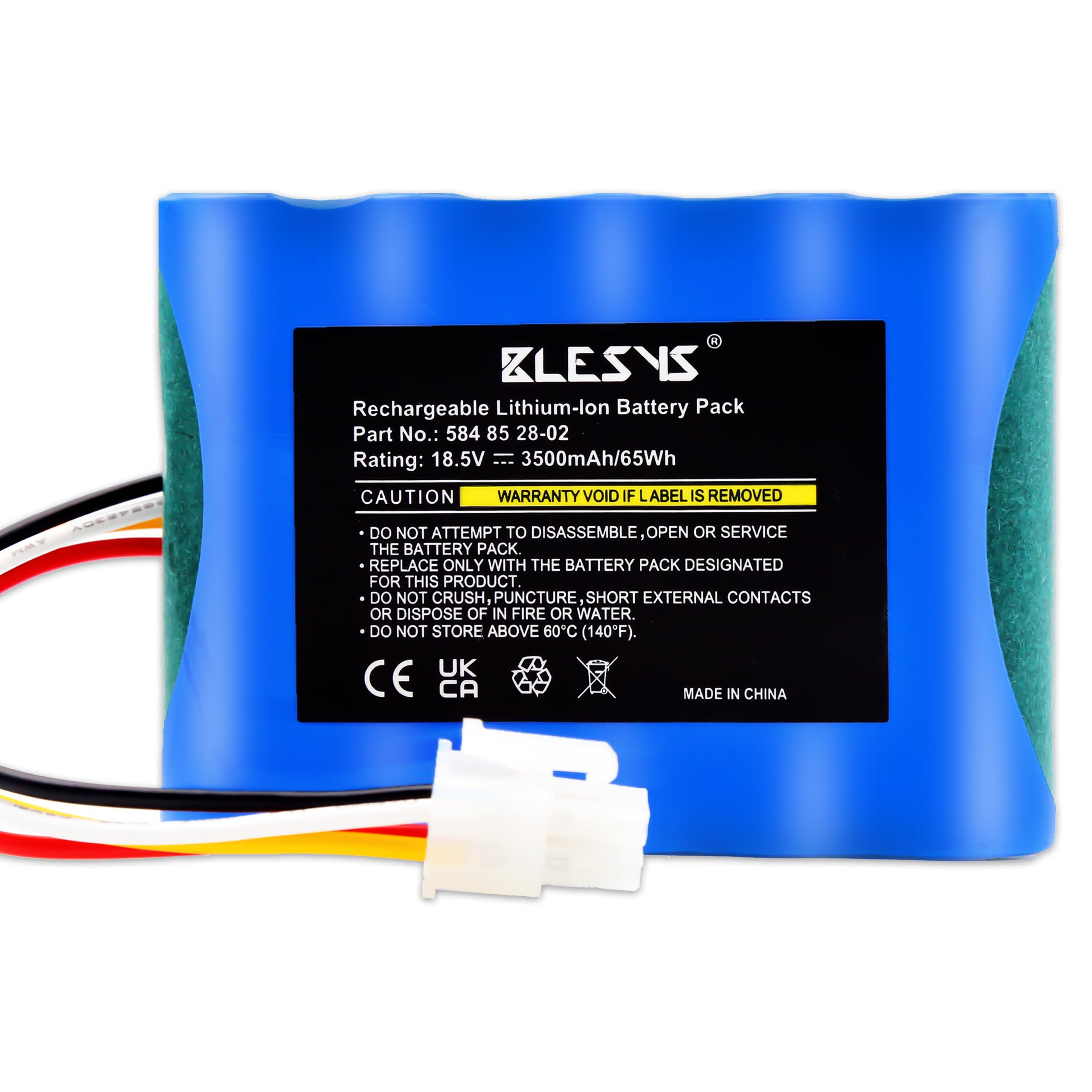 BLESYS 18,5 V 3500 mAh Batterie pour Husqvarna Automower 310 315 315X Batterie de Remplacement pour Robot Tondeuse 584 82 28-01, 584 82 28-02, 584 85 28-01, 584 85 28-02, 589 58 62-01, 592 96 83-01