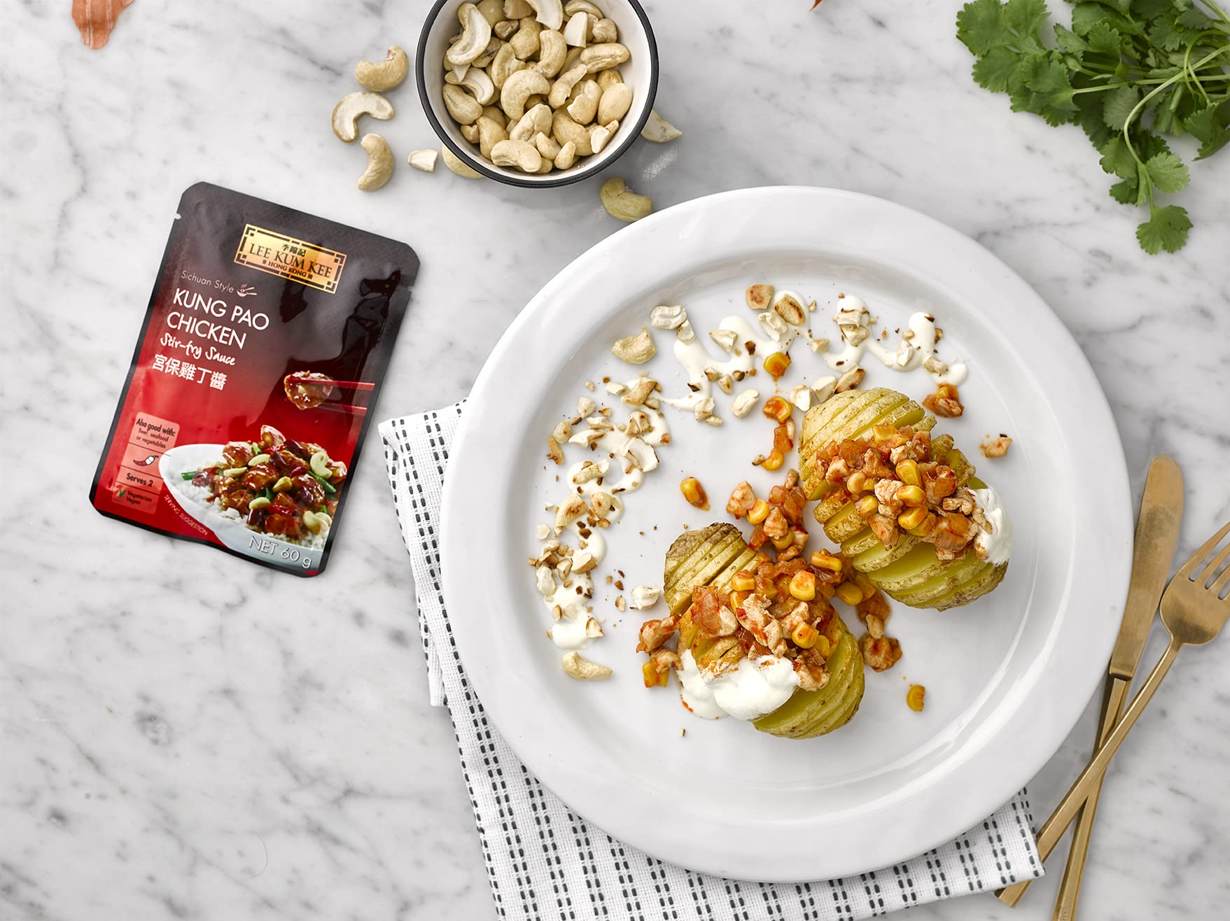 Lee Kum Kee Kung Pao - Salsa de pollo S-F, 60 g, paquete de 12