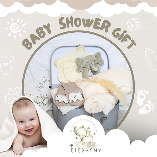 Miniatura 2 de Regalos para baby shower  Cesta de regalo de bebé neutro para niñas y niños recién nacidos  Cesta de regalo esencial para bebés recién nacidos con
