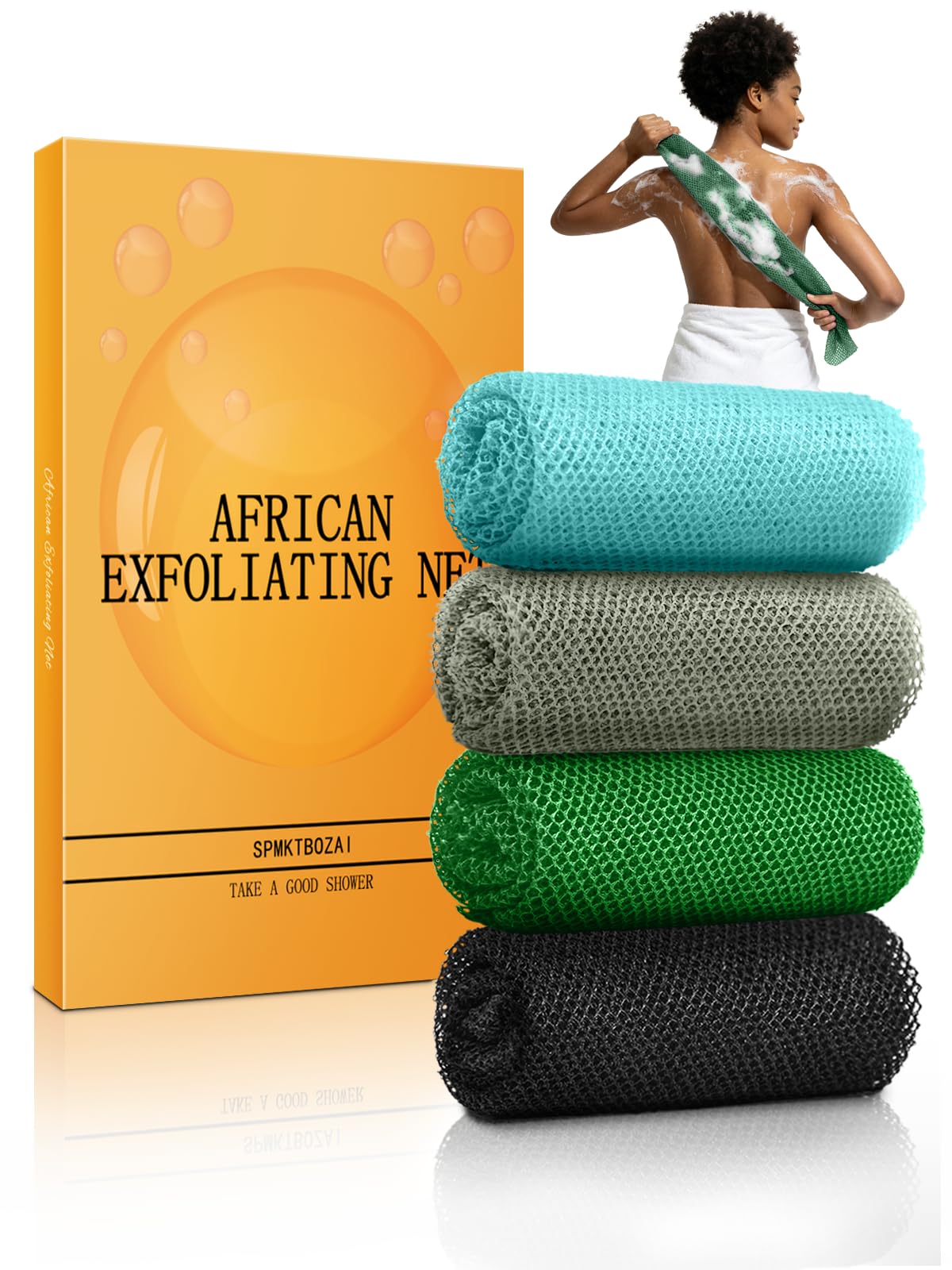 African Net Sponge - Exfoliate & Smooth Skin -8