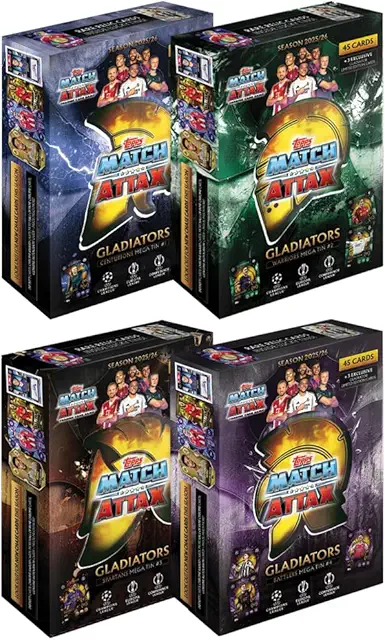 Bundle Mega Tin Match Attax 2025/26 - Centurioni, Guerrieri, Spartani, Battlers